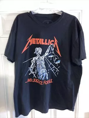 Metallica And Justice For All T-shirt Black Unisex XL • $12