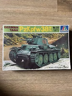 Italeri 1:35 Scale German Tank PzKpfw 38(t) Model Kit # 212 - Vintage Kit Sealed • £29.99