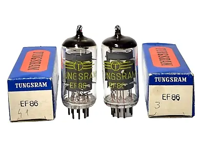 Matched Quad Ef86=6j32p=6bk8=6f22=cv2901=6cf8 Tungsram  Pentode Tube /new In Box • $70