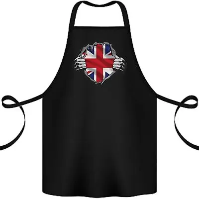 Union Jack Flag Ripped Torn Gym British UK Cotton Apron 100% Organic • £14.99