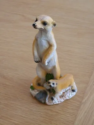 Meerkat Ornament Mother And Pup Resin  Pre-owned • £6.99