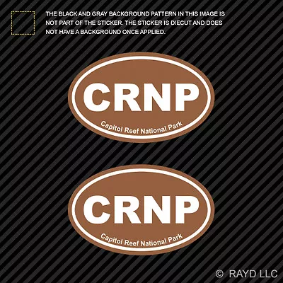 Pair Of Capitol Reef National Park Brown Oval Sticker Decal Euro CRNP • $4.99