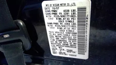 Automatic Transmission CVT Federal 2WD FWD With Tow Pkg Fits 08 ROGUE 2222786 • $1900.38