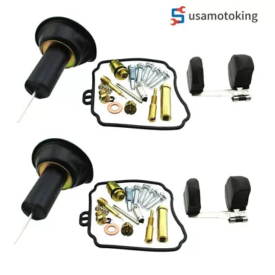 $19.95 • Buy 2x Carburetor Rebuild Kit W/ Diaphragm Float For 98-16 Yamaha V Star 650 XVS650