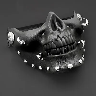 Steampunk Biker Skull Horn Spike Men Mask Masquerade Cosplay  • $18.90