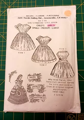 Vintage Heidi Marsh Patterns Girl's Pinafore Style Apron Small Medium Large • $15