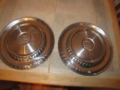 Vintage Set Of 2 1957-58 KNIGHT  Dodge Lancer Coronet Hubcaps • $9.99