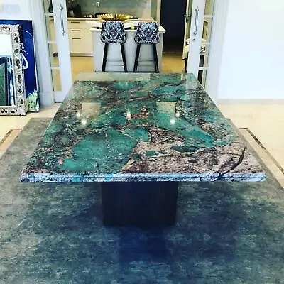 Amazonite Green Marble Polished Big Slabs For Tiles Countertop Dining Table Tops • $800.11