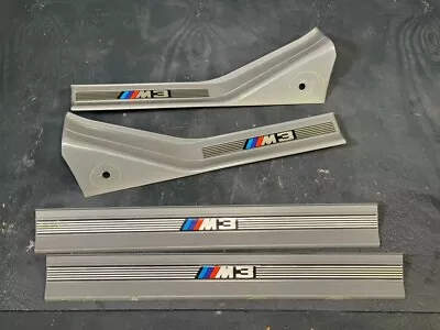 94-99 Bmw E36 M3 Sedan Complete Front Rear Door Sills Plate Trim Covers Gray • $149.94