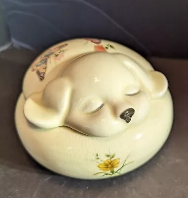 Takahashi San Francisco Hand Decorated Sleeping Dog Trinket Box • $20