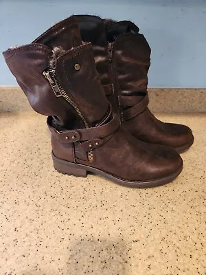 New Carlos Santana Chocolate Brown Combat Boots No Box 9.5 Size • $35