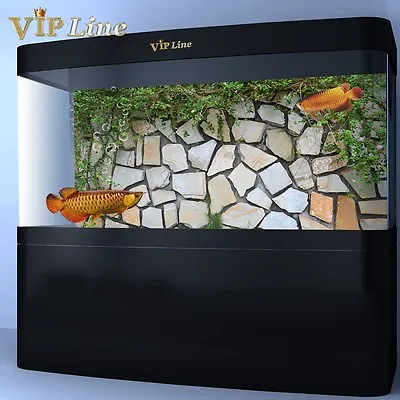 $17.99 • Buy Aquarium Background Poster Wall Vines PVC Fish Tank Decorations Landscape