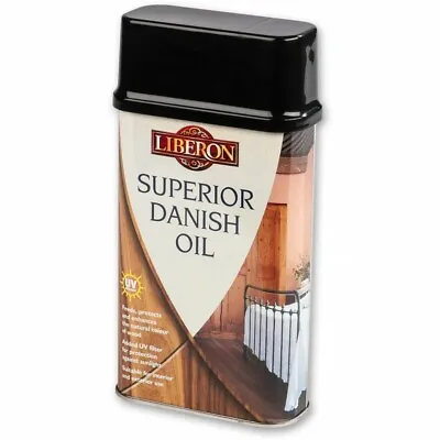 Liberon Superior Danish Oil 250ml 500ml 1Ltr Natural Oil Mix Wood Protection • £12.99