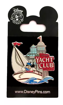 Walt Disney World 2012 Yacht Club Resort Logo Mickey Mouse Sailing Pin - Pp88773 • $41.79