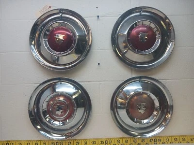 $212.49 • Buy Used OEM Set Of 4 15” Hubcaps 1955 Mercury Montclair Montery (5034)