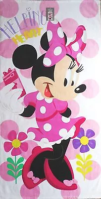 Minnie Mouse Happy Helpers Beach Towel Measures 30 X 60 Inches • $16.95