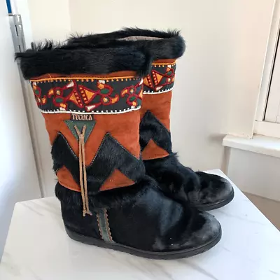 TECNICA Vintage Boots Sz 8 8.5 Womens • $28
