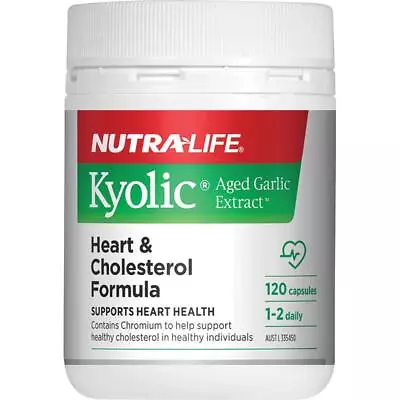 Nutra-Life Kyolic Aged Garlic Extract Heart & Cholesterol 120 Capsules • $55.37