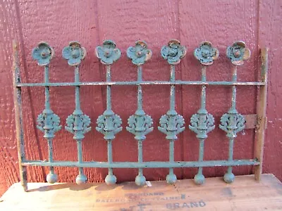 Antique Cast Iron Flowers Balls Ornate Window Gate Architectural Hardware #2 • $595