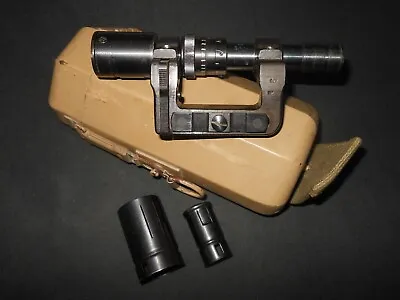 WW II German Army Air Force K98 - ZF41 RIFLE SCOPE MOUNT & TAN CASE - VERY RARE! • $2499.99