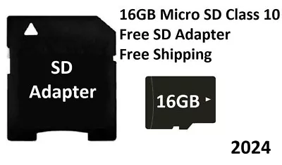 Micro Memory SD Card 16GB High Speed Flash TF Class 10 16 GB Adapter Mini • $4.95