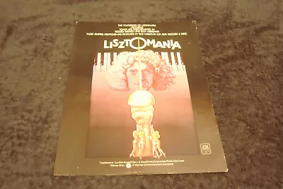 LISZTOMANIA With ROGER DALTREY 1975 Ad As Composer Franz Liszt Ken Russell • £19.26