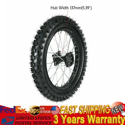 90/100-16''Rear Rim Wheel Tire W/Sprocket For Dirt Pit Bike TTR125 KX100 • $106.40