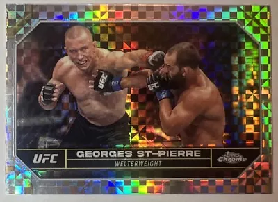 2024 Topps Chrome UFC - X-Fractor #68 Georges St-Pierre • $0.99