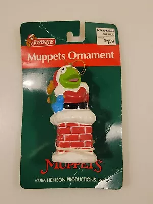 Vtg Joybrite KERMIT THE FROG Muppets Ornament NOS Jim Henson Productions New! • $19.99