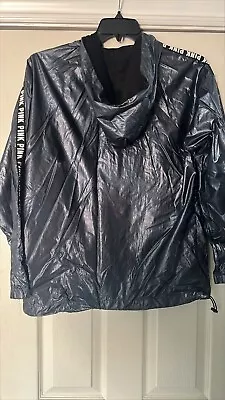 Victoria's Secret PINK Packable Jacket Gray Polyamide Lightweight Raincoat XS • $14.99