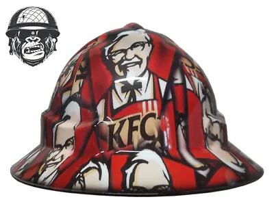 Custom Hydrographic Safety Hard Hat KFC PRO CHOICE WIDE BRIM • $85