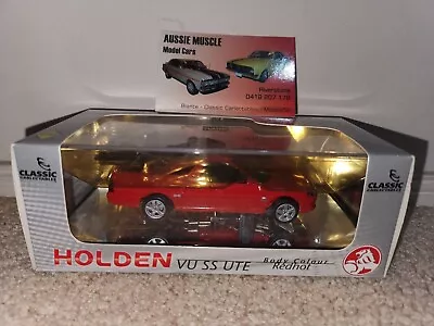 1:43 Classic Holden VU SS Commodore Ute In RedHot • $119.95