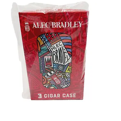 Alec Bradley Leather Cigar Case 3-Finger Limited Edition New In Box Sealed • $30