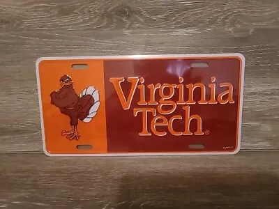 Vt Virgina Tech Hokies - Metal Decorative License Plate Auto New Sealed • $9.99