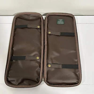Vintage J Crew Travel Mens Tie Case Brown Luggage Bag EXCELLENT CONDITION • $59.95