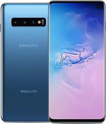 Samsung Galaxy S10 SMG973U 128GB Prism Blue GSM Unlocked ATT & TMobile Carriers • $154.99