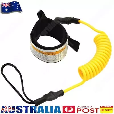 AU Safety Surfing Hand Rope Stand Up Paddle Board Leash For Surfboard (Yellow) • $9.54