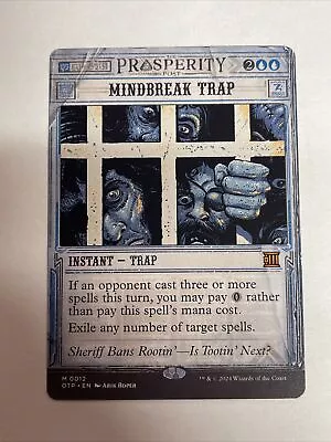 Mindbreak Trap Mythic MTG OTJ Breaking News • $22.75