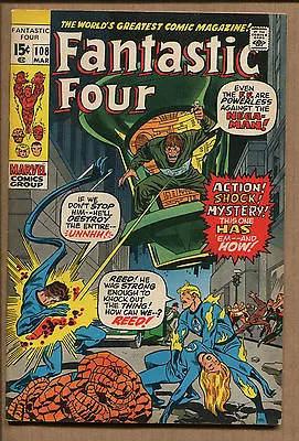 Fantastic Four #108 - Nega-Man! - 1971 (Grade 9.0) WH • $62.66