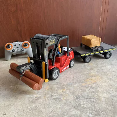 1:24 RC Forklift Truck Toy Remote Control Crane Construction Vehicle Boys Toys • $98.98