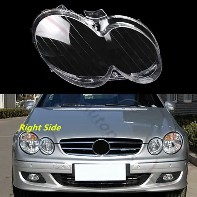 Right Front Headlight Lens Housing + Seal Glue For Mercedes W209 CLK 2004-2009 • $89.09