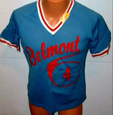 Vintage Team Gear Belmont High Dayton Baseball Softball Jersey Champion Sm  # 4 • $26