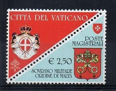 VATICAN 2008 Postal Convention W/ Sovereign Military Order Of Malta MNH SC 1395 • $6.99