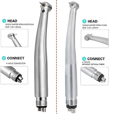 Dental Surgical High Speed Handpiece LED Fiber Optic Mini Head Air Turbine 4HOLE • $24.99