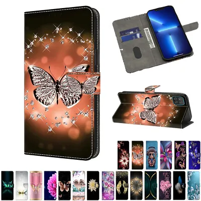 Case Fr Samsung Galaxy M53 Xcover 4 4s 5 Patterned Flip Wallet Stand Phone Cover • £3.71