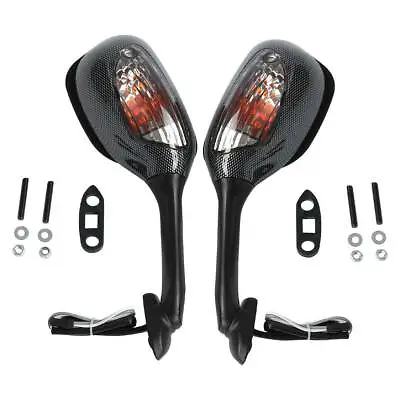 Rear View Mirrors Turn Signal For Suzuki GSXR600 GSXR750 2006-2015 2007 GSXR1000 • $24.99