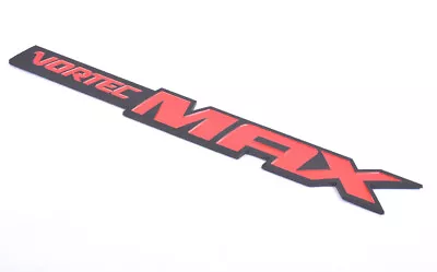 1X Vortec Max Emblems 3d Badge Stickers Rear Logo Nameplate (Red Black) • $13.99