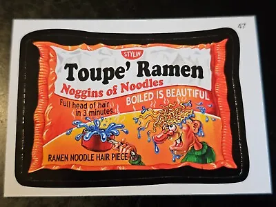 TOUPE' RAMEN #47 2010 Topps Wacky Packages All New Series 7 • $2
