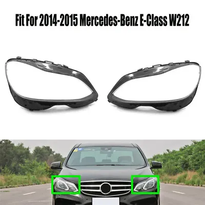 For 2014-2015 M-Benz E-Class W212 Headlight Headlamp Clear Lens Left Right Cover • $127.73