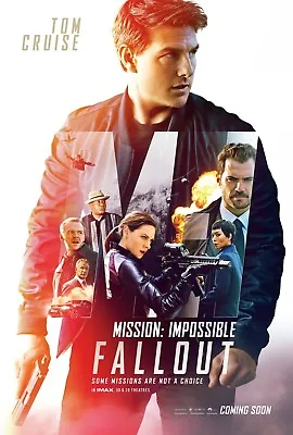 Mission Impossible Fallout Poster A4 A3 A2 A1 Cinema Movie Large Format • £5.99